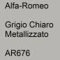 Preview: Alfa-Romeo, Grigio Chiaro Metallizzato, AR676.